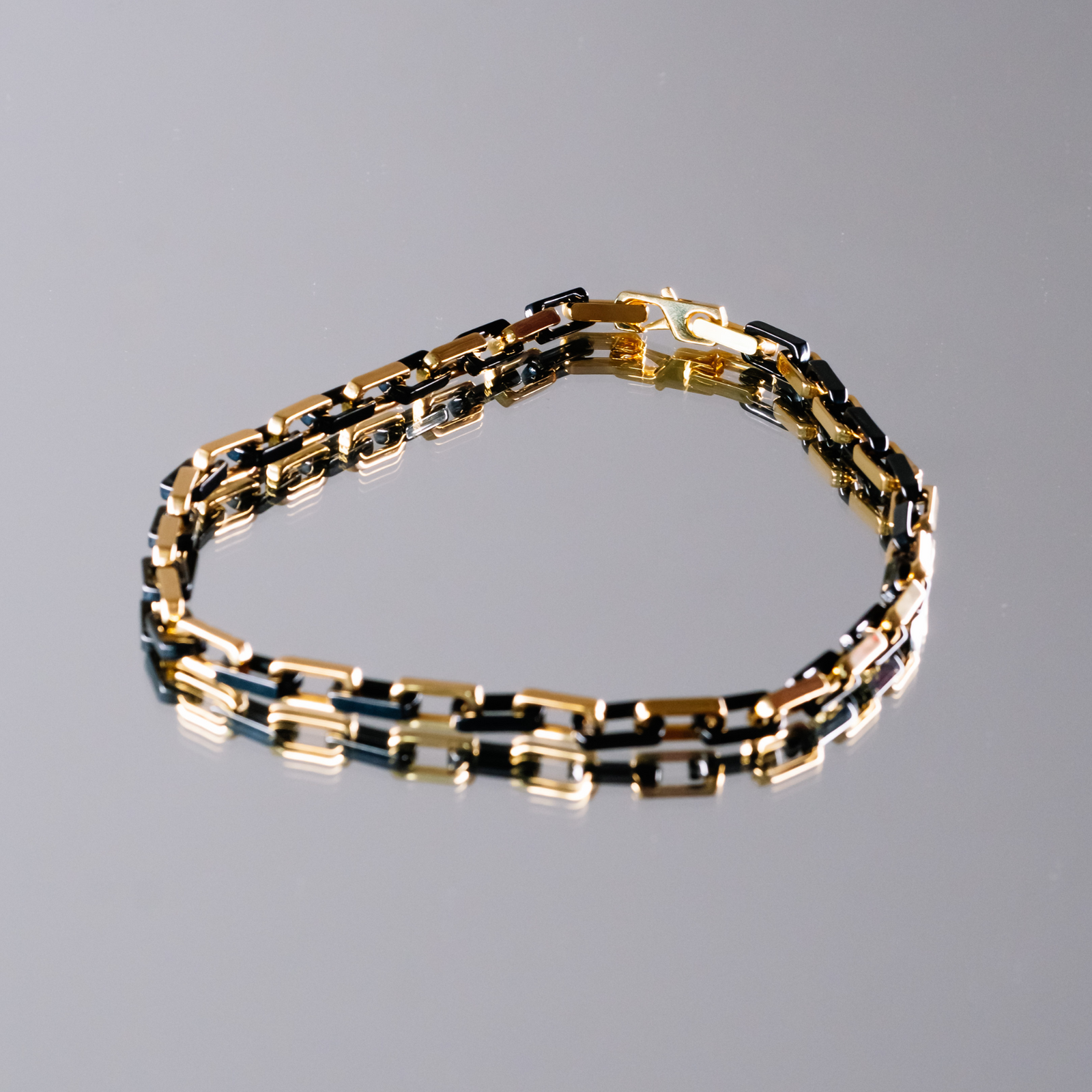 SAMSON Bracelet Silver & 18K Gold - 10mm - S-FORCE™