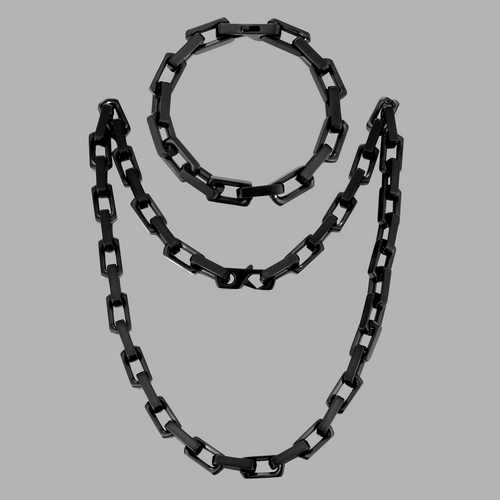 SAMSON Chain 2pc. Set 18K Gold - 10mm - S-FORCE™