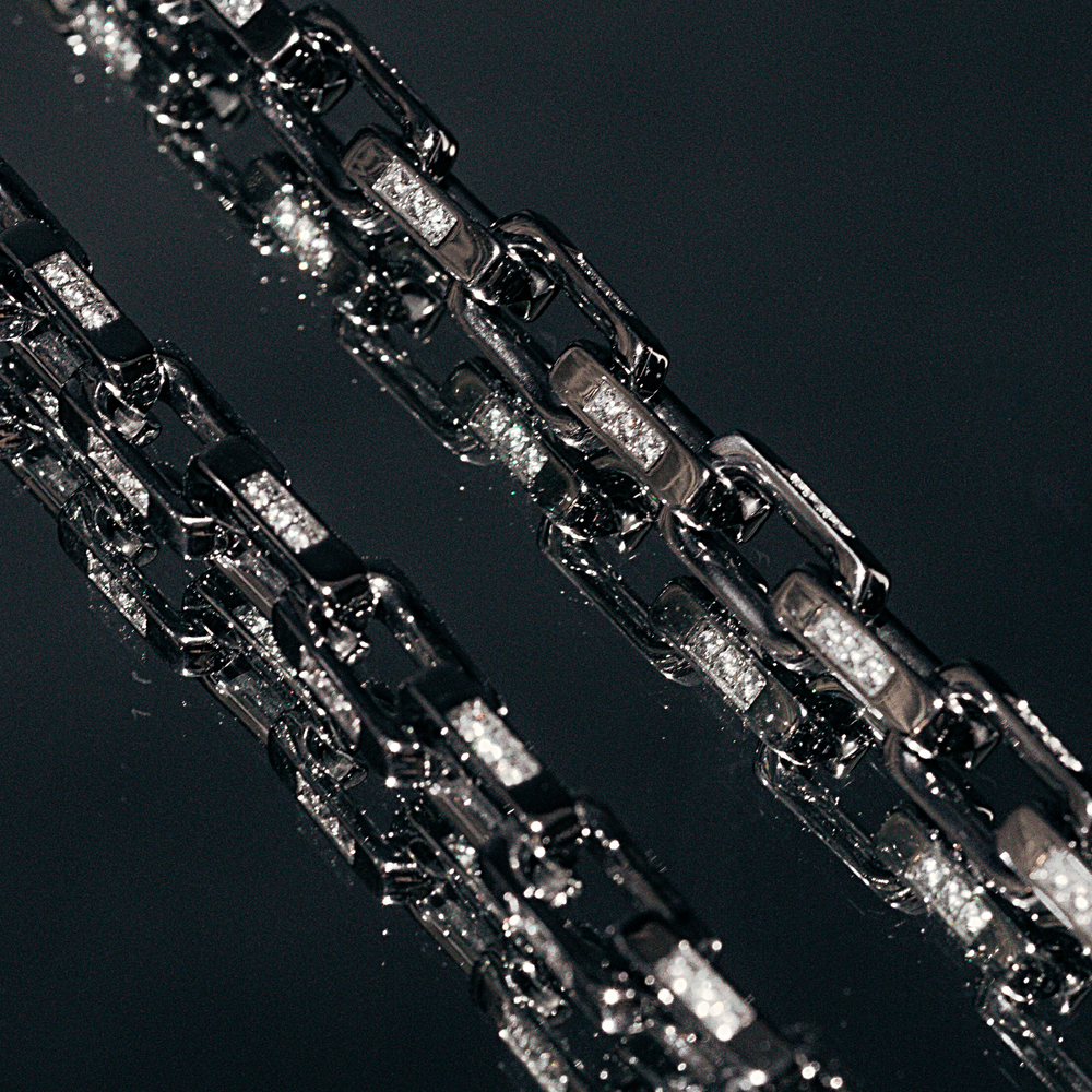 Iced out black chain online