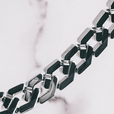TITAN Chain 2pc. Set 18K White Gold - 10mm
