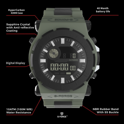 HyperCarbon™ Digital Commando 43MM