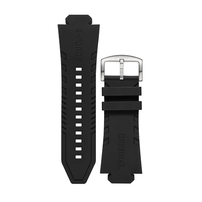 S-Force Band - Black with Silver Buckle 50MM